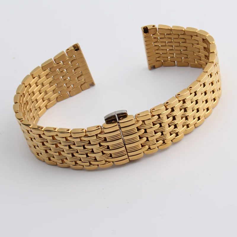 Stainless Steel Watches Band Strap 12mm 14mm 16mm 18mm 20mm 22mm gold Polished Mens Luxury Replacement Metal Watchband Bracelet
Stainless Steel Watches Band Strap 12mm 14mm 16mm 18mm 20mm 22mm gold Polished Mens Luxury Replacement Metal Watchband Bracelet