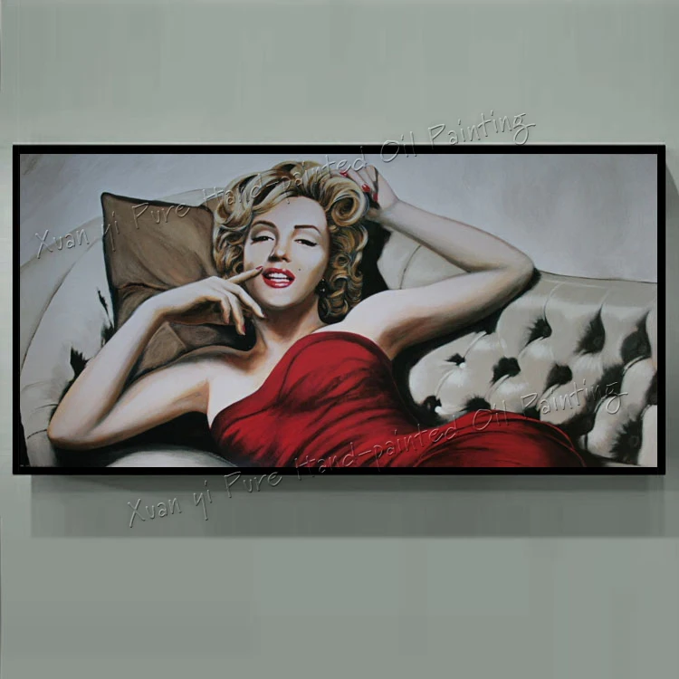 Hand Painted Marilyn Monroe Canvas Wall Art Oil Painting Picture Cuadros Decoracion For Living Room Bed Room Unframed XY098
Hand Painted Marilyn Monroe Canvas Wall Art Oil Painting Picture Cuadros Decoracion For Living Room Bed Room Unframed XY098
