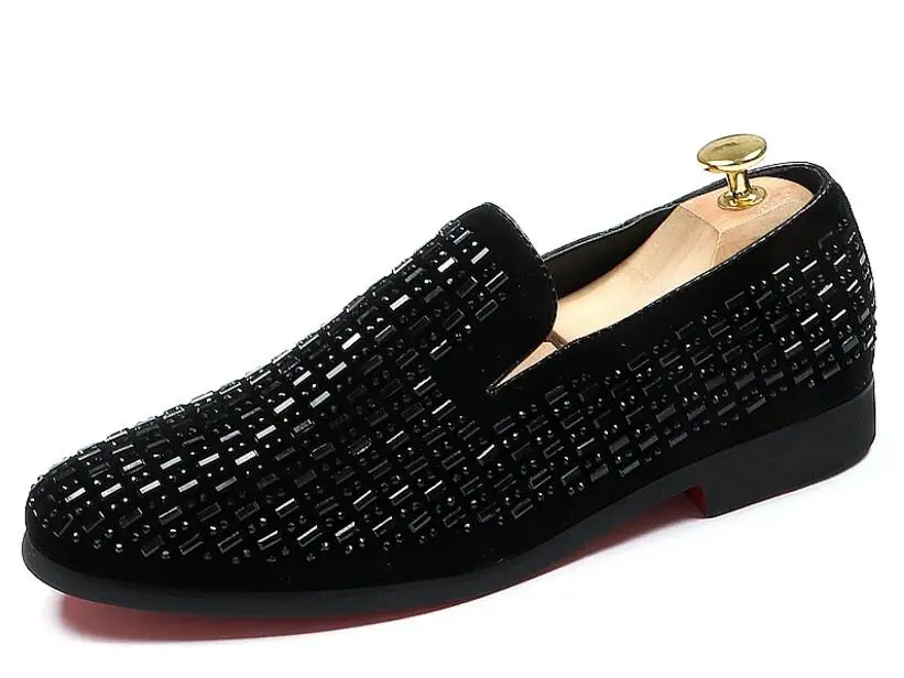 Men Fashion Causal Shoes Spring Autumn Crystal Black Loafers Luxury Brand Smoking Slippers Prom and Party Shoes
Men Fashion Causal Shoes Spring Autumn Crystal Black Loafers Luxury Brand Smoking Slippers Prom and Party Shoes