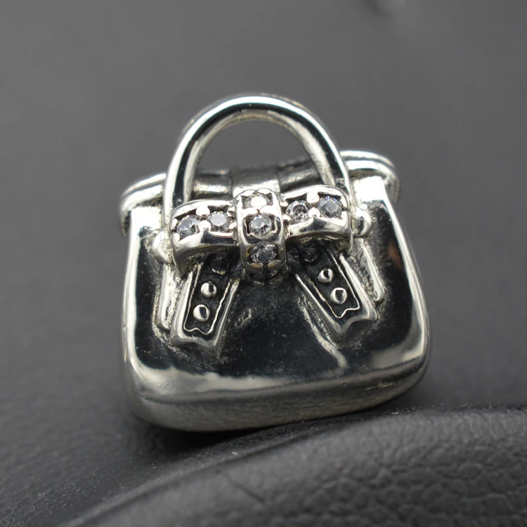 925 Sterling Silver European And American Women's Handbag Silver Jewelry Accessories Inlaid With Zircon For Jewelry Making
925 Sterling Silver European And American Women's Handbag Silver Jewelry Accessories Inlaid With Zircon For Jewelry Making