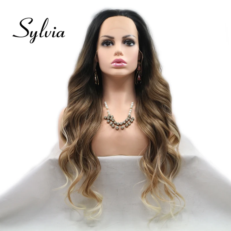 Sylvia Brown Ombre Synthetic Lace Front Wigs Body Wave Middle Part Long Heat Resistant Fiber Hair For Women
Sylvia Brown Ombre Synthetic Lace Front Wigs Body Wave Middle Part Long Heat Resistant Fiber Hair For Women