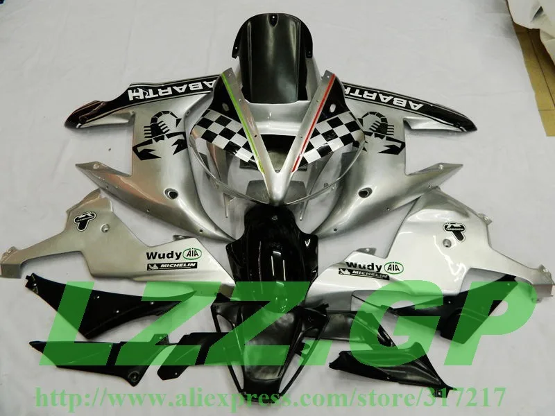 Silver black Injection Fairings for YAMAHA 02 03 YZF R1 2002 2003 YZF1000 02 03 Painted fairing kits + tank pad
Silver black Injection Fairings for YAMAHA 02 03 YZF R1 2002 2003 YZF1000 02 03 Painted fairing kits + tank pad