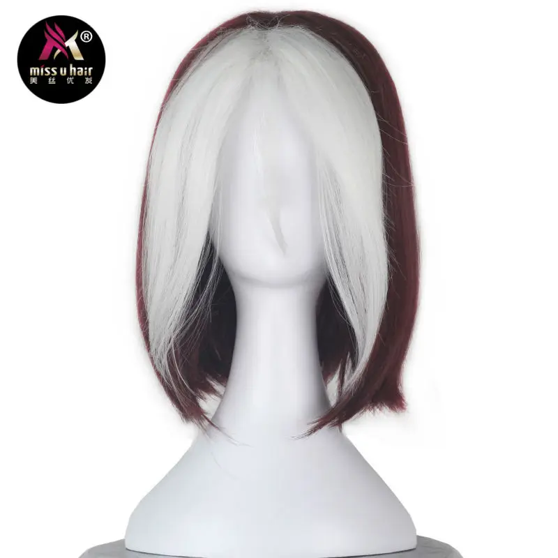 Miss U Hair Women Short Wavy Burgundy Black Brown and White Strands Highlight Hair Movie Party Cosplay Costume Wig
Miss U Hair Women Short Wavy Burgundy Black Brown and White Strands Highlight Hair Movie Party Cosplay Costume Wig