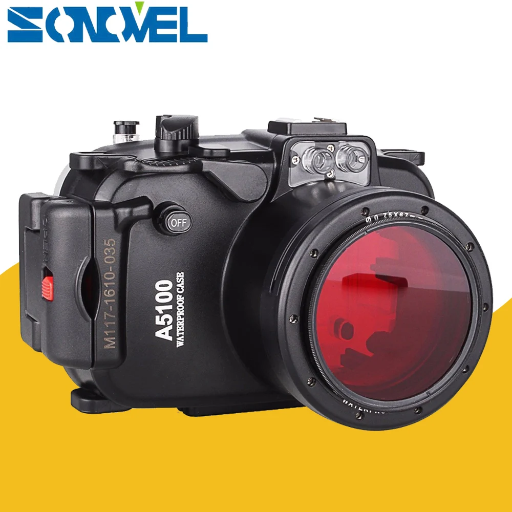 Meikon 40m 130ft Waterproof Underwater Diving Case Camera Housing Case For Sony A5100 with 16-50mm Lens + 67mm Red Filter
Meikon 40m 130ft Waterproof Underwater Diving Case Camera Housing Case For Sony A5100 with 16-50mm Lens + 67mm Red Filter