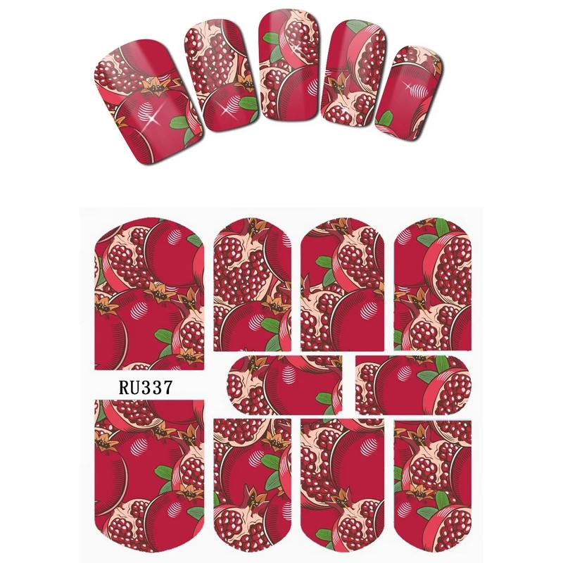 Nail Sticker WATER DECAL SLIDER TROPICAL FRUIT SUMMER LEMON CHERRY POMEGRANATE MULBERRY PEAR RU337-342
Nail Sticker WATER DECAL SLIDER TROPICAL FRUIT SUMMER LEMON CHERRY POMEGRANATE MULBERRY PEAR RU337-342