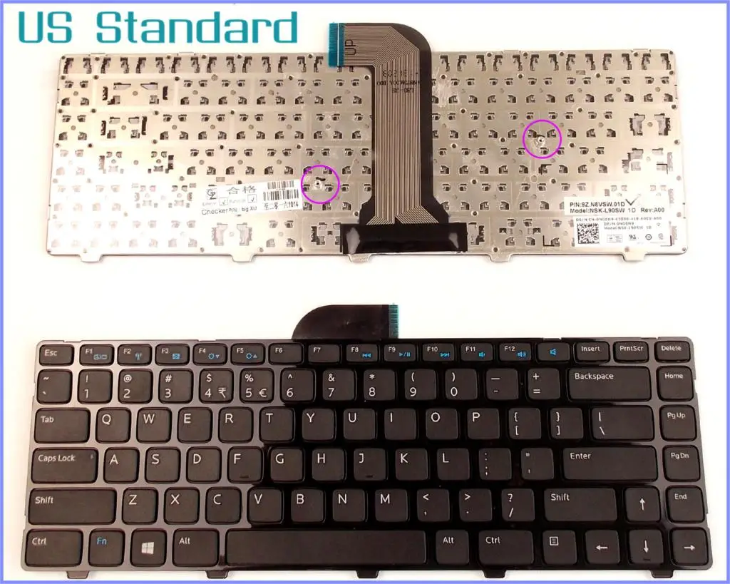 US English Version Keyboard for Dell Inspiron M431R 14 (3437) 14 (5437) 15z (5523) Laptop Non-backlit
US English Version Keyboard for Dell Inspiron M431R 14 (3437) 14 (5437) 15z (5523) Laptop Non-backlit