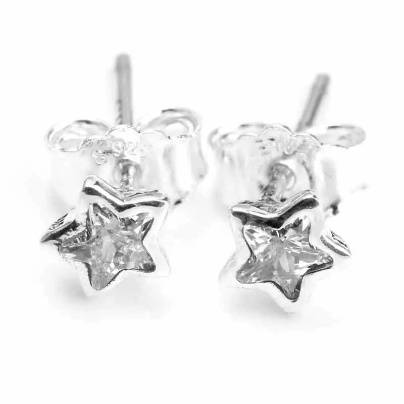 Серьги из стерлингового серебра 925 пробы с блестящей звездой AAA + прозрачные серьги из кубического циркония для женщин и девочек, милые модны...
Серьги из стерлингового серебра 925 пробы с блестящей звездой AAA + прозрачные серьги из кубического циркония для женщин и девочек, милые модны...