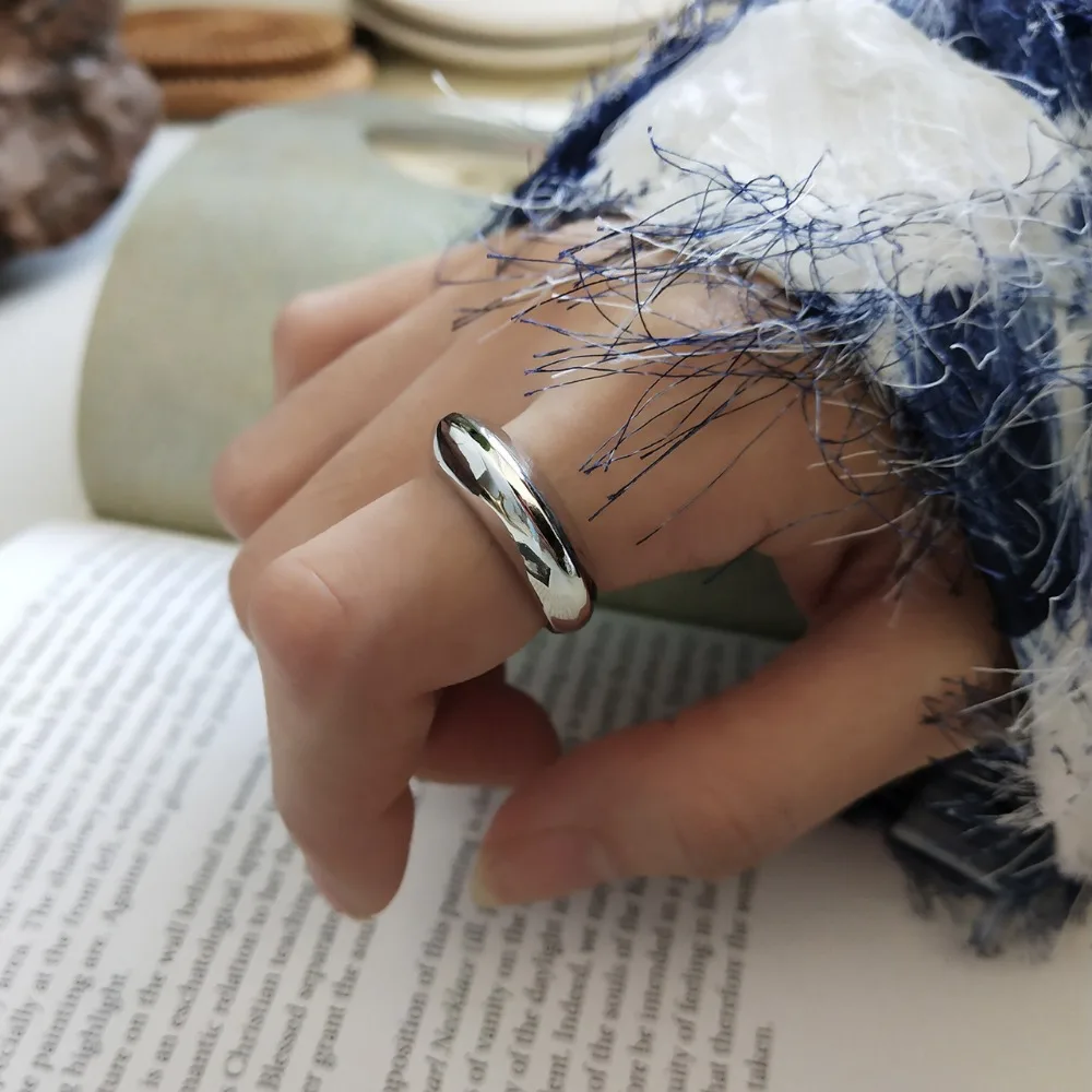 Amaiyllis 2019 s925 Sterling Silver Ring Personality Jewelry Fashion Moroccan Style Concave Curved Ring Jewelry Valentine's Day
Amaiyllis 2019 s925 Sterling Silver Ring Personality Jewelry Fashion Moroccan Style Concave Curved Ring Jewelry Valentine's Day