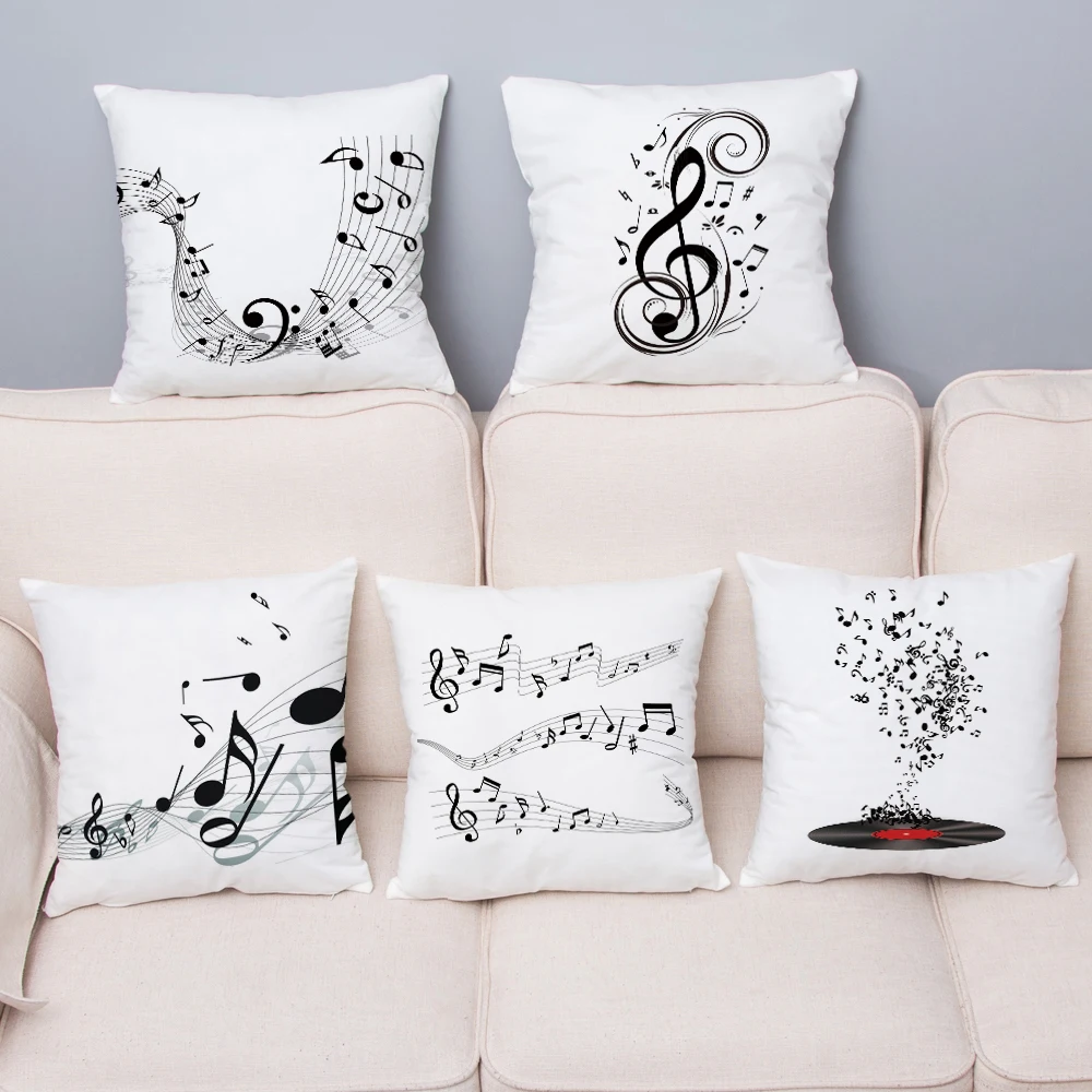 Super Soft Plush Cushion Cover Music Notation Print Pillow Covers 45*45 Square Throw Pillow Case Car Sofa Home Decor Pillowcase
Super Soft Plush Cushion Cover Music Notation Print Pillow Covers 45*45 Square Throw Pillow Case Car Sofa Home Decor Pillowcase
