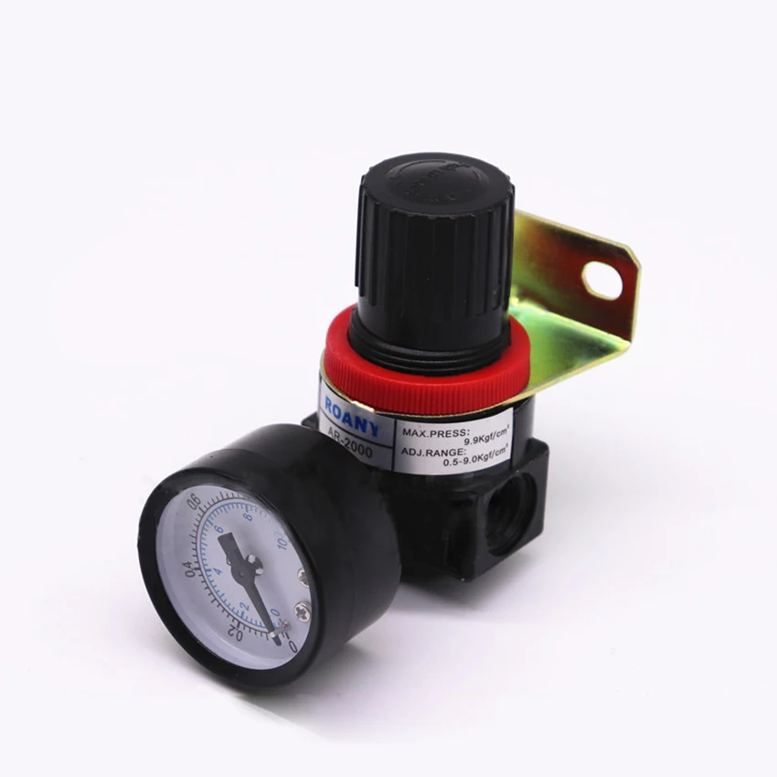 AR2000 G1/4'' Adjustable Air Control Compressor Pressure Relief Regulator Valve With Gauge & Bracket
AR2000 G1/4'' Adjustable Air Control Compressor Pressure Relief Regulator Valve With Gauge & Bracket