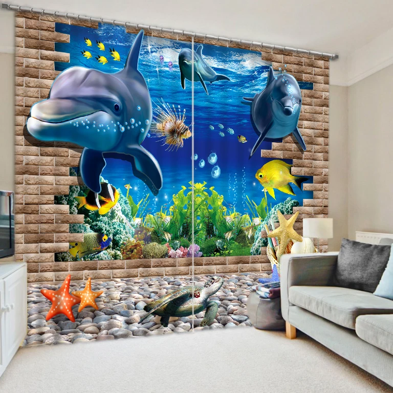 Custom Luxury Living Room Curtains Modern 3D Photo underwater world Curtain Window Curtain Living Room Home Decor
Custom Luxury Living Room Curtains Modern 3D Photo underwater world Curtain Window Curtain Living Room Home Decor