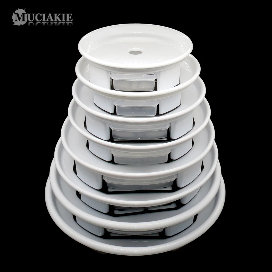 MUCIAKIE 1PC White Pot Trays 8 Sizes Plant Pallet Caddy NO Wheels Round Flower Pot Indoor Rolling Planter with Drainage Tray
MUCIAKIE 1PC White Pot Trays 8 Sizes Plant Pallet Caddy NO Wheels Round Flower Pot Indoor Rolling Planter with Drainage Tray