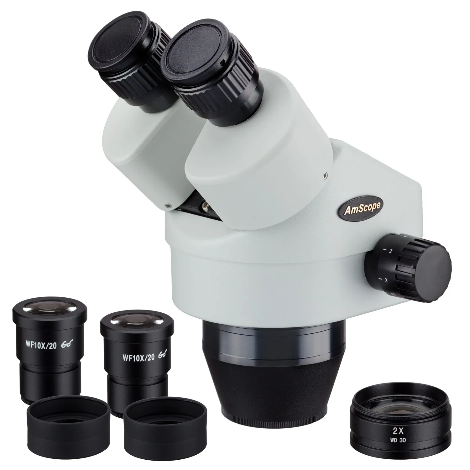 AmScope 7X-90X Binocular Zoom Power Stereo Microscope Head SM790B