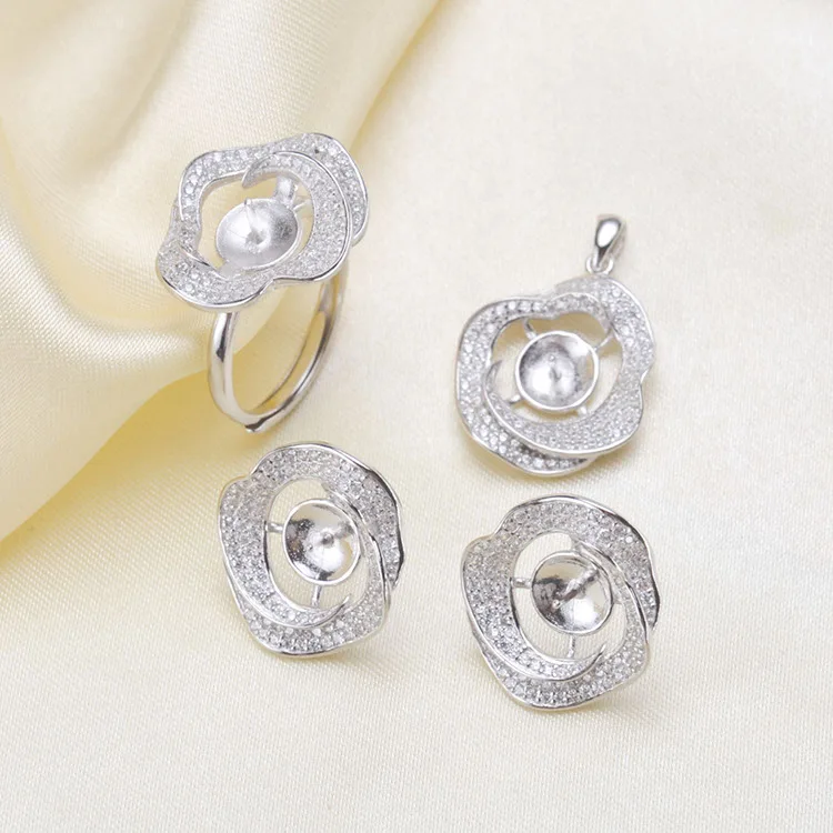 Necklace/Earrings/Ring Sets Sterling Silver Jewelry Sets Accessories Making DIY Handmade For Women Pearl Jewelry Findings
Necklace/Earrings/Ring Sets Sterling Silver Jewelry Sets Accessories Making DIY Handmade For Women Pearl Jewelry Findings