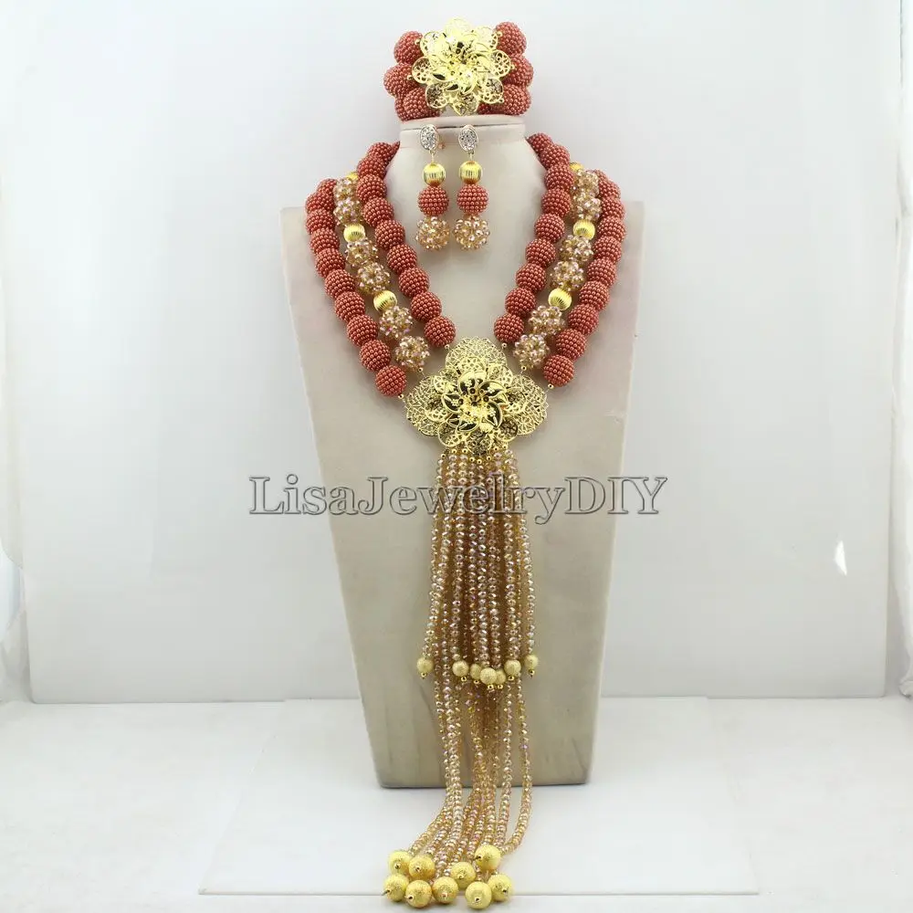 Handmade Statement Necklace Crystal Women Necklaces Costume Jewelry Nigerian Wedding African Beads Jewelry Set HD7005
Handmade Statement Necklace Crystal Women Necklaces Costume Jewelry Nigerian Wedding African Beads Jewelry Set HD7005