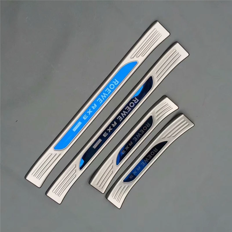 4pcs/set Stainless steel exterior door sill strip fit for ROEWE RX3 Threshold trim welcome pedal Scuff plate guard cover
4pcs/set Stainless steel exterior door sill strip fit for ROEWE RX3 Threshold trim welcome pedal Scuff plate guard cover