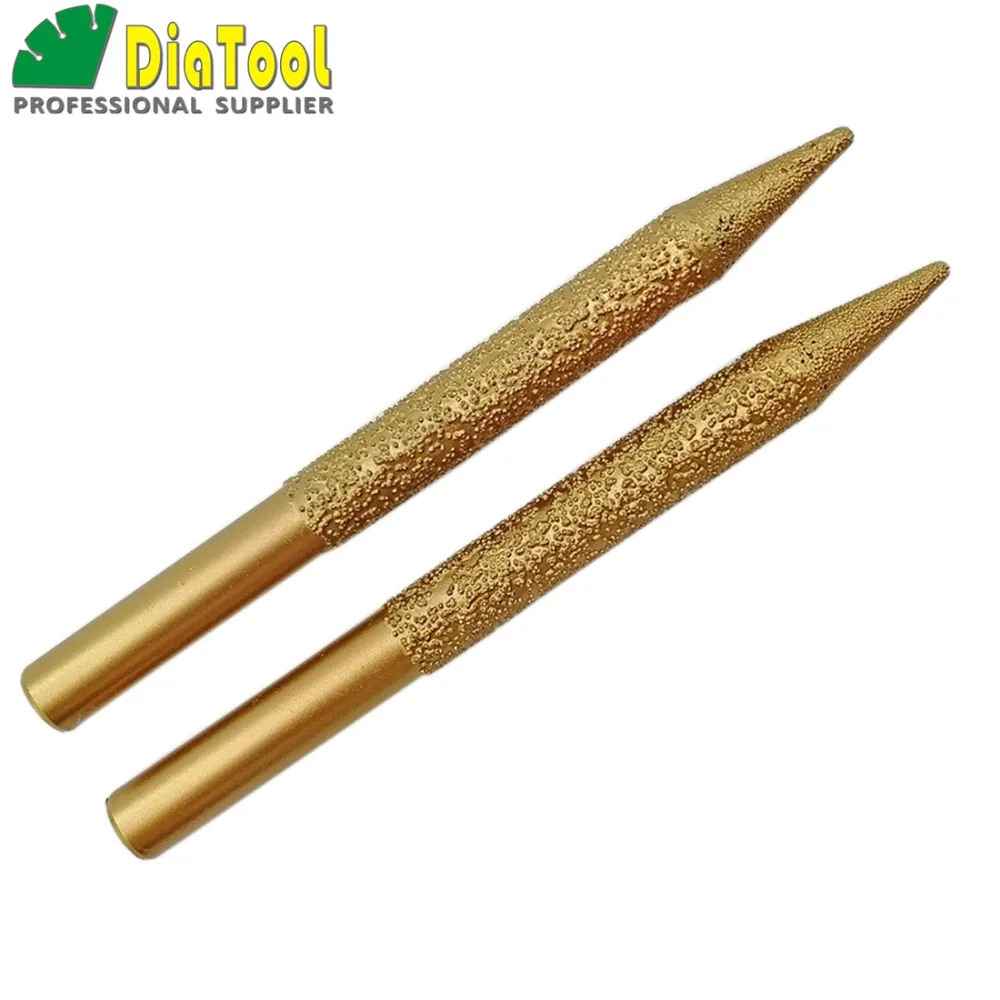 DIATOOL 2pcs 12-3/100mm CNC Taper Ball-end Cutter Carving Tool Rotary Burrs For Granite Marble Diamond Engraving Bits
DIATOOL 2pcs 12-3/100mm CNC Taper Ball-end Cutter Carving Tool Rotary Burrs For Granite Marble Diamond Engraving Bits