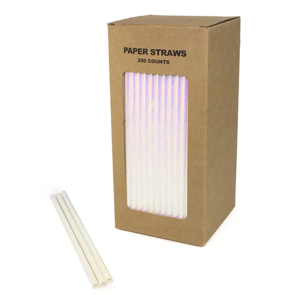 Drinking Straws For Unicorn Birthday Party Wedding Bridal Shower,Kids Plain Foiled White Iridescent Paper Straws 250 Counts Box
Drinking Straws For Unicorn Birthday Party Wedding Bridal Shower,Kids Plain Foiled White Iridescent Paper Straws 250 Counts Box