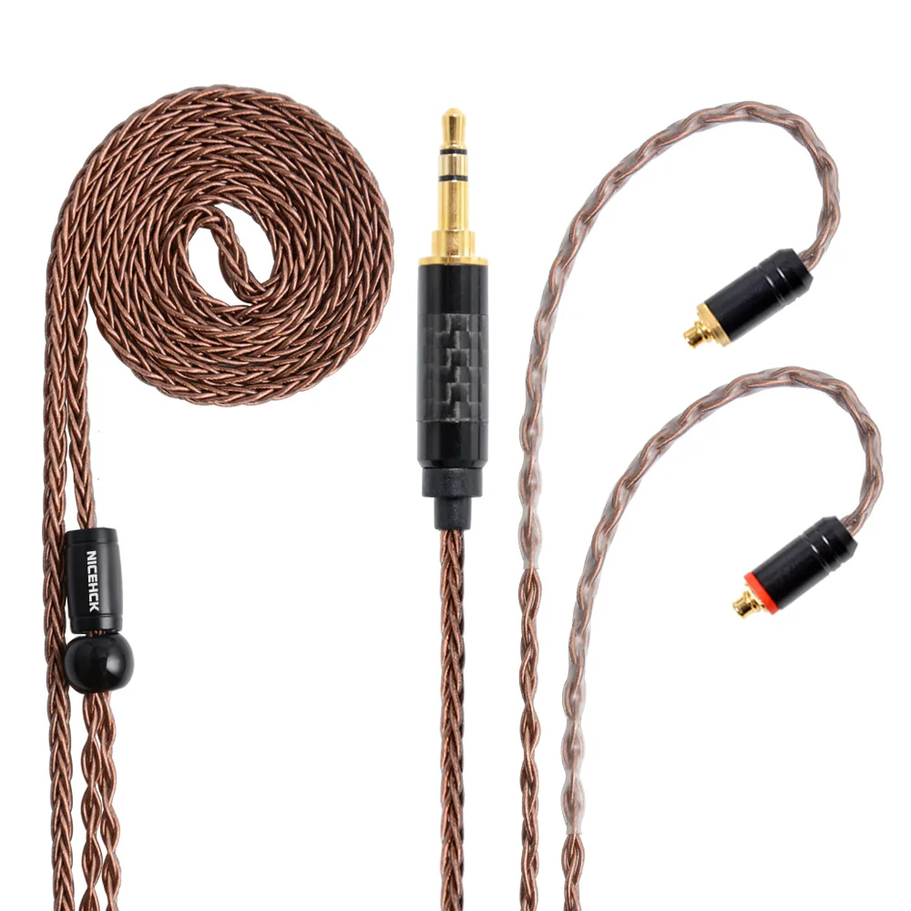 

8-жильный медный кабель NiceHCK высокой чистоты, обновленный кабель 3,5/2,5/4,4 мм, штекер MMCX/2Pin для TFZ ZS10 ZSX C10 C12 V90 NX7 PRO/DB3/F3 BL-03