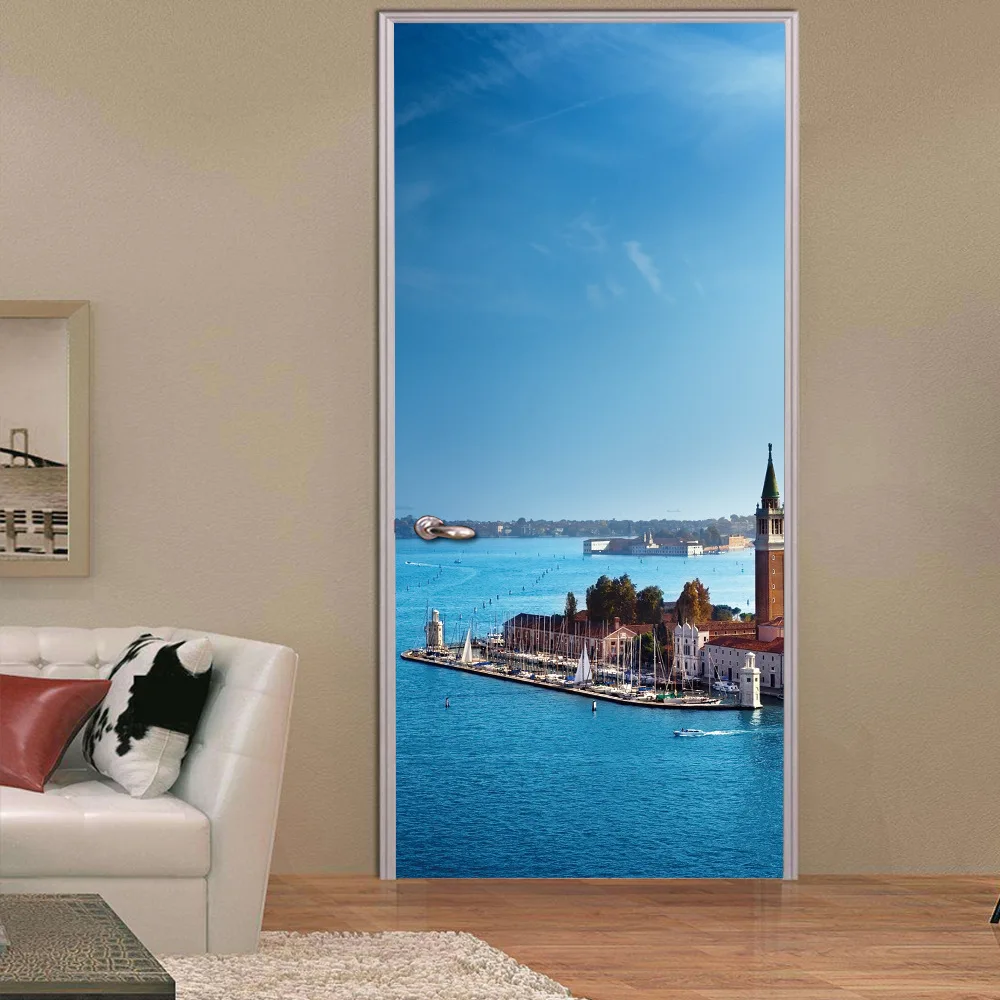 2 pcs/set 3D Decal Venice Canal Door wallpaper Wall Stickers DIY Mural Bedroom Home Decor Poster PVC Waterproof Door Sticker
2 pcs/set 3D Decal Venice Canal Door wallpaper Wall Stickers DIY Mural Bedroom Home Decor Poster PVC Waterproof Door Sticker