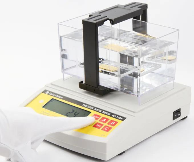 DE-120K Original Factory Electronic Precious Metal Tester , Gold Karat Tester , Silver Testing Machine Excellent Quality
DE-120K Original Factory Electronic Precious Metal Tester , Gold Karat Tester , Silver Testing Machine Excellent Quality