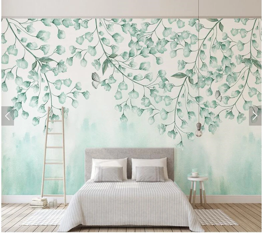 Custom 3D wallpaper, fresh green leaves watercolor murals for living room bedroom sofa TV backdrop home decor wallpaper
Custom 3D wallpaper, fresh green leaves watercolor murals for living room bedroom sofa TV backdrop home decor wallpaper