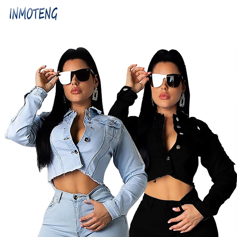 INMOTENG Women Fashion Light Blue Denim Long Sleeve Button Up Jean Jackets Casual Chain Lace Up Back Hole Women Tops outfit
INMOTENG Women Fashion Light Blue Denim Long Sleeve Button Up Jean Jackets Casual Chain Lace Up Back Hole Women Tops outfit