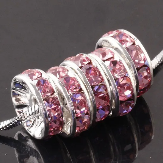 Wholesale Free shipping10mm Pink Crystal Metal silver Plated Rondelle Rhinestone Beads Fashion Gem Fittings
Wholesale Free shipping10mm Pink Crystal Metal silver Plated Rondelle Rhinestone Beads Fashion Gem Fittings
