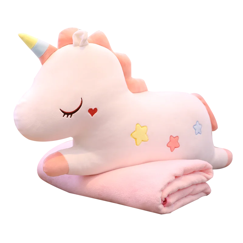 Lovely doll Unicorn plush toy sleeping pillow doll office air conditioning blanket for men and women's birthday gift
Lovely doll Unicorn plush toy sleeping pillow doll office air conditioning blanket for men and women's birthday gift