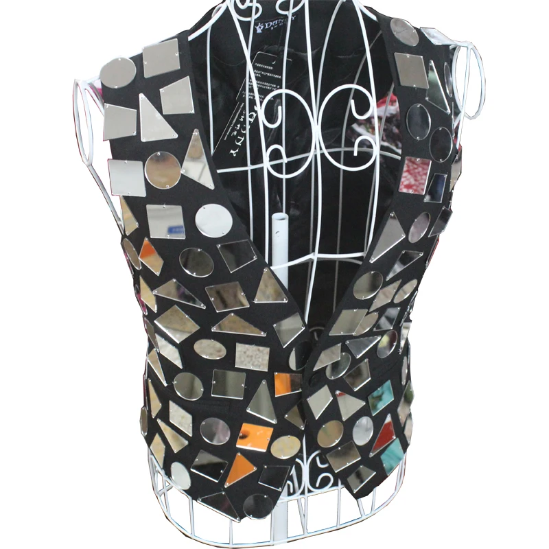 XS-5XL!!! 2018 New design club bar male singer ds mirror irregular suit small vest vest The singer's clothing
XS-5XL!!! 2018 New design club bar male singer ds mirror irregular suit small vest vest The singer's clothing