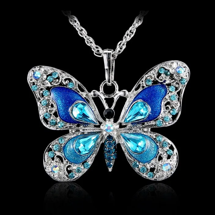 Beautiful Rhinestone Long Butterfly Necklace Sweater Pendant Necklace For Women Necklace Pendant Suspension Silver Color Jewelry
Beautiful Rhinestone Long Butterfly Necklace Sweater Pendant Necklace For Women Necklace Pendant Suspension Silver Color Jewelry