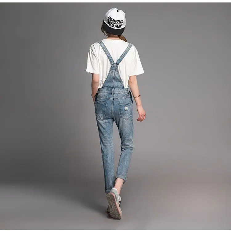 Fall Spring Boyfriend style Loose Denim Overalls Ripped hole Jeans Rompers Plus Size 7XL Jumpsuit Destructed Cargo Pants 92807
Fall Spring Boyfriend style Loose Denim Overalls Ripped hole Jeans Rompers Plus Size 7XL Jumpsuit Destructed Cargo Pants 92807