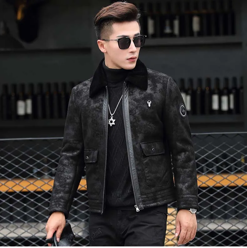 2021 men's genuine sheepskin lambskin leather coat woolen liner lining male short motorcycle jacket winter plus size xxxxl 4xl
2021 men's genuine sheepskin lambskin leather coat woolen liner lining male short motorcycle jacket winter plus size xxxxl 4xl