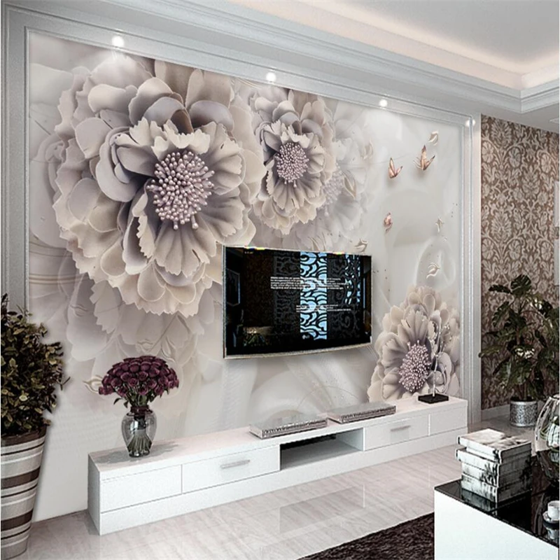 beibehang Atmospheric peony three-dimensional jewelry flowers TV background wall living room bedroom sofa decorative painting
beibehang Atmospheric peony three-dimensional jewelry flowers TV background wall living room bedroom sofa decorative painting