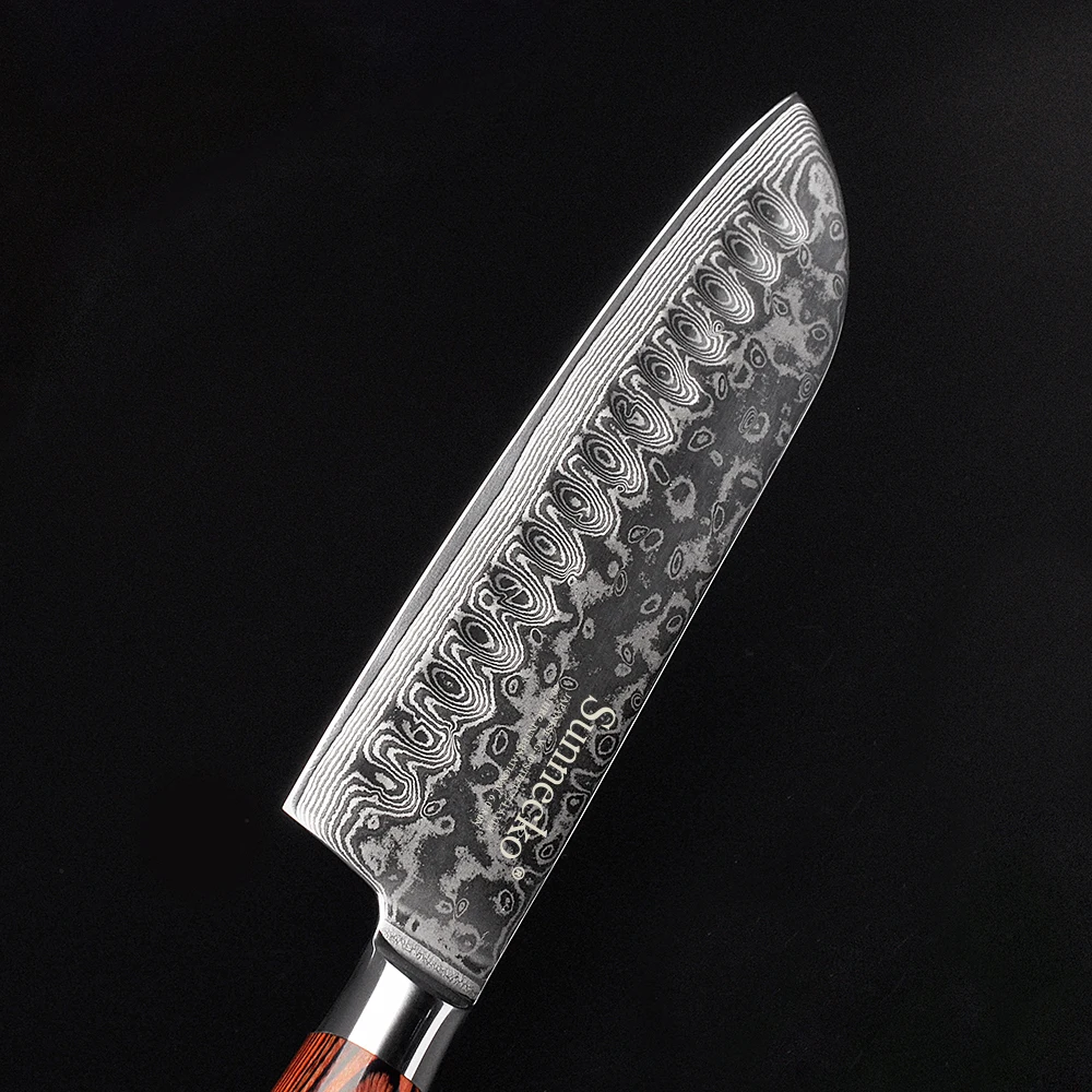 SUNNECKO 7'' inch Santoku Knife Damascus Steel Japanese VG10 Core Sharp Blade Kitchen Knives Pakka Wood Handle Meat Cutting Tool
SUNNECKO 7'' inch Santoku Knife Damascus Steel Japanese VG10 Core Sharp Blade Kitchen Knives Pakka Wood Handle Meat Cutting Tool
