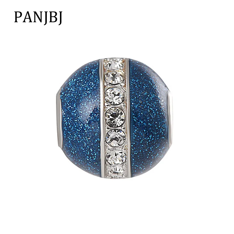 New 100% 925 Sterling Silver Bead Charm Starry Night Pave CZ Blue Enamel Charms Beads Fit Pandora Bracelets DIY Women Jewelry
New 100% 925 Sterling Silver Bead Charm Starry Night Pave CZ Blue Enamel Charms Beads Fit Pandora Bracelets DIY Women Jewelry