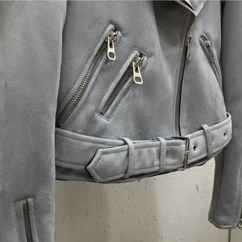 2019 Coat Jacket Women Bomber Jacket Leather Suede Coat Short Slim Zippers Jackets Female Sashes Faux Leather Jacket Moto Biker
2019 Coat Jacket Women Bomber Jacket Leather Suede Coat Short Slim Zippers Jackets Female Sashes Faux Leather Jacket Moto Biker