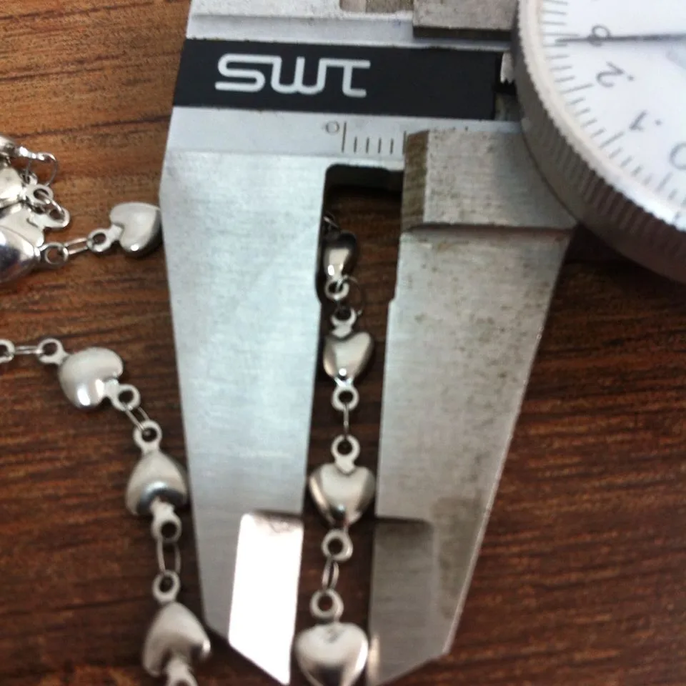 Wholesale Men's Women Necklace Stainless Steel Chain Silver Color Heart Shape Curb Cuban Link Chain Gift for Men 5/10/20 Meter
Wholesale Men's Women Necklace Stainless Steel Chain Silver Color Heart Shape Curb Cuban Link Chain Gift for Men 5/10/20 Meter
