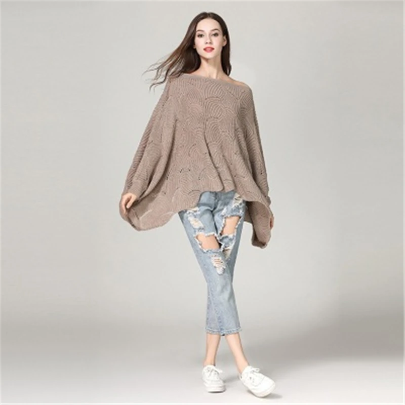 Oversize Women Sweater Slash collar pullover sweater female bat shirt loose bottoming sweater Batwing Sleeve Knitted SweaterJ779
Oversize Women Sweater Slash collar pullover sweater female bat shirt loose bottoming sweater Batwing Sleeve Knitted SweaterJ779