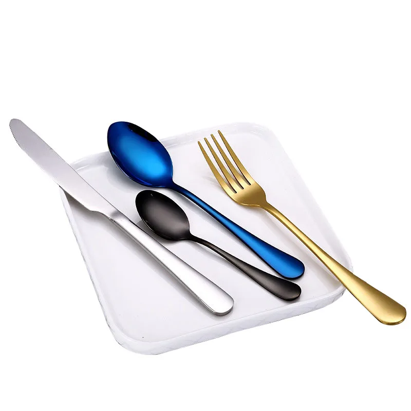 UPORS 4Pcs Stainless Steel Dinnerware Set Multi Color Cutlery Dinner Set Silverware Scoops Fork Knife Tableware for Western Food
UPORS 4Pcs Stainless Steel Dinnerware Set Multi Color Cutlery Dinner Set Silverware Scoops Fork Knife Tableware for Western Food