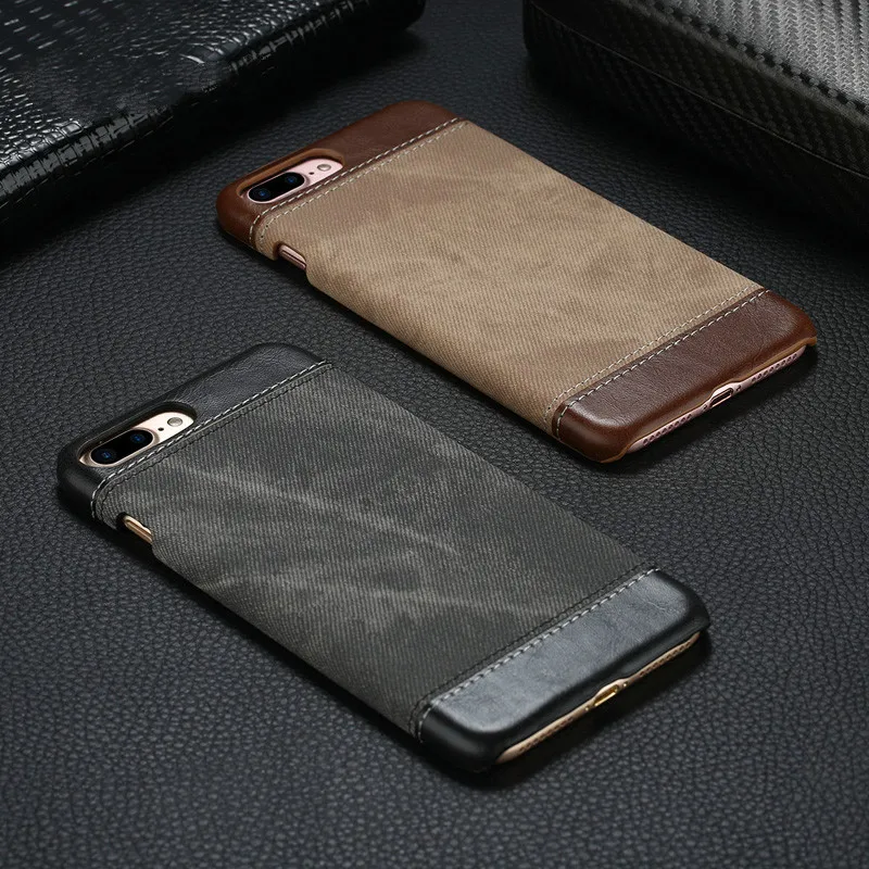 EXTREE Retro Style Cloth Skin Leather + PC Phone Cases for iphone 5 5s SE 6 6s 7 8 X Plus Back Cover Case Coque For iphone7 |