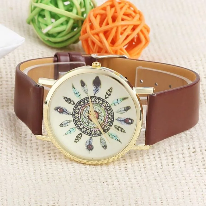Timezone#301 Simple Unisex Watch Feather Dial Leather Band Quartz Analog Unique Wrist Watches
Timezone#301 Simple Unisex Watch Feather Dial Leather Band Quartz Analog Unique Wrist Watches