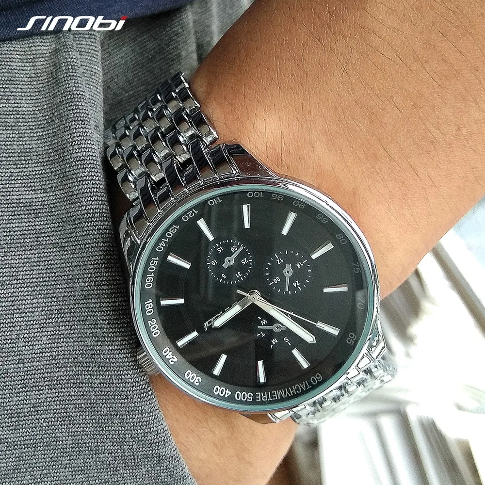 SINOBI Men's Watches Top Brand Luxury Metal strap Wristwatch Mens Gift Quartz Watch Discount Relogio Masculino Discount product
SINOBI Men's Watches Top Brand Luxury Metal strap Wristwatch Mens Gift Quartz Watch Discount Relogio Masculino Discount product