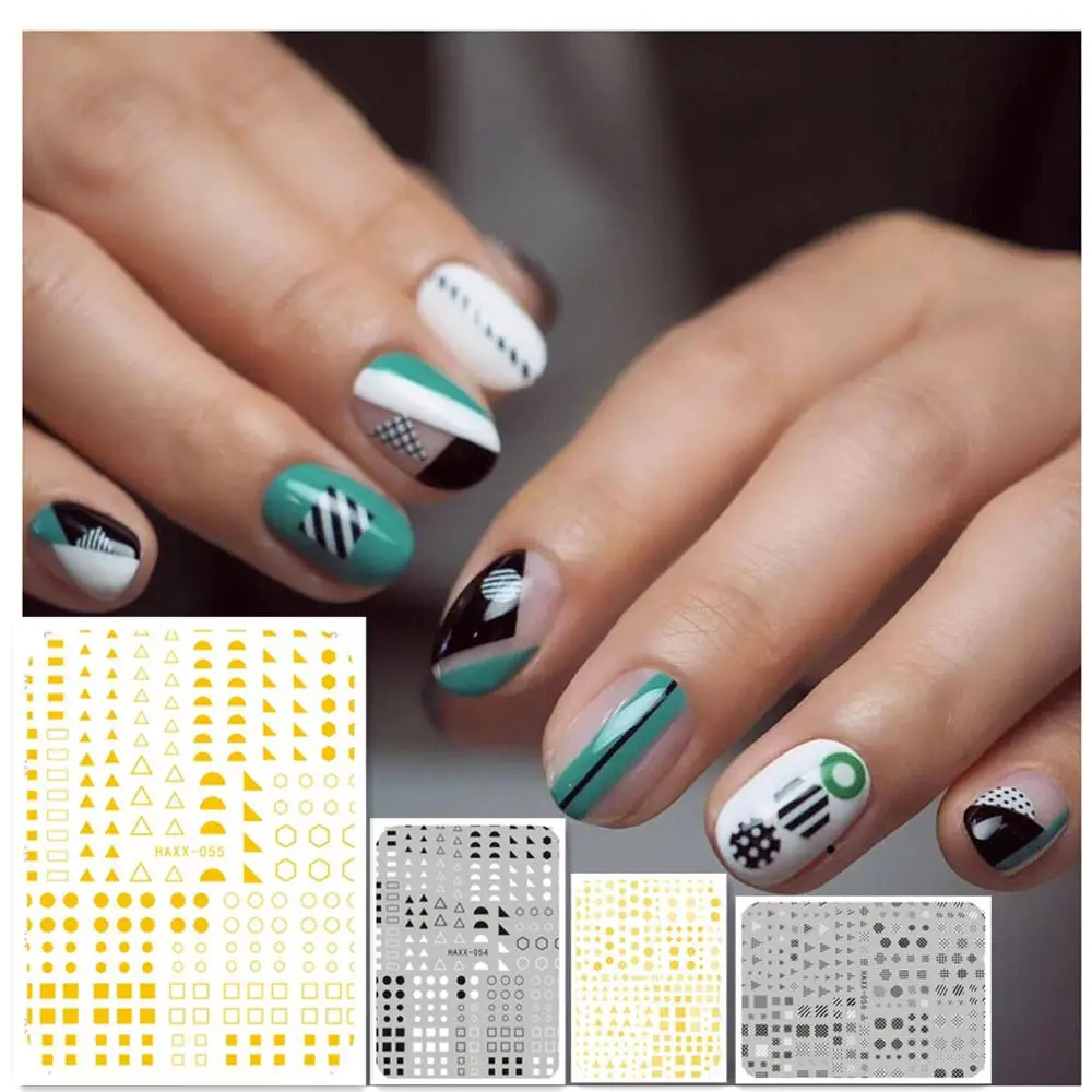 3d nail sticker Hanyi series Geometric triangle design HAXX-54 55 58 59 nail decal art decoration stamping accessory
3d nail sticker Hanyi series Geometric triangle design HAXX-54 55 58 59 nail decal art decoration stamping accessory