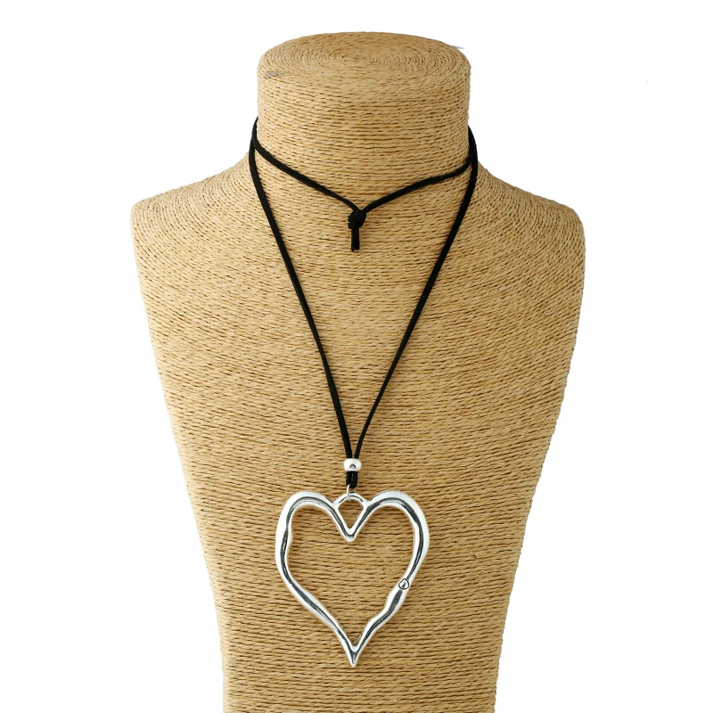 1pcs Lagenlook Large Abstract Heart Pendant Colar Long Suede Leather Necklace Jewelry Gift For Woman&Men
1pcs Lagenlook Large Abstract Heart Pendant Colar Long Suede Leather Necklace Jewelry Gift For Woman&Men