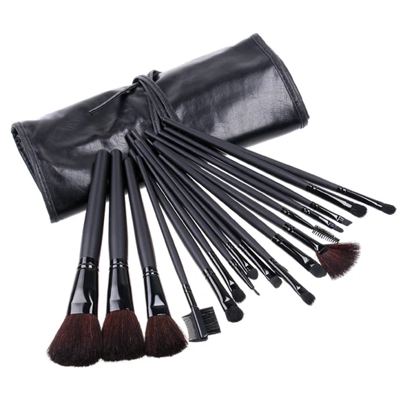 Black 18pcs Makeup Brushes Set Professional Cosmetics Eyebrow Foundation Shadows Kabuki Make Up Beauty Tools Kits + Pouch Bag
Black 18pcs Makeup Brushes Set Professional Cosmetics Eyebrow Foundation Shadows Kabuki Make Up Beauty Tools Kits + Pouch Bag