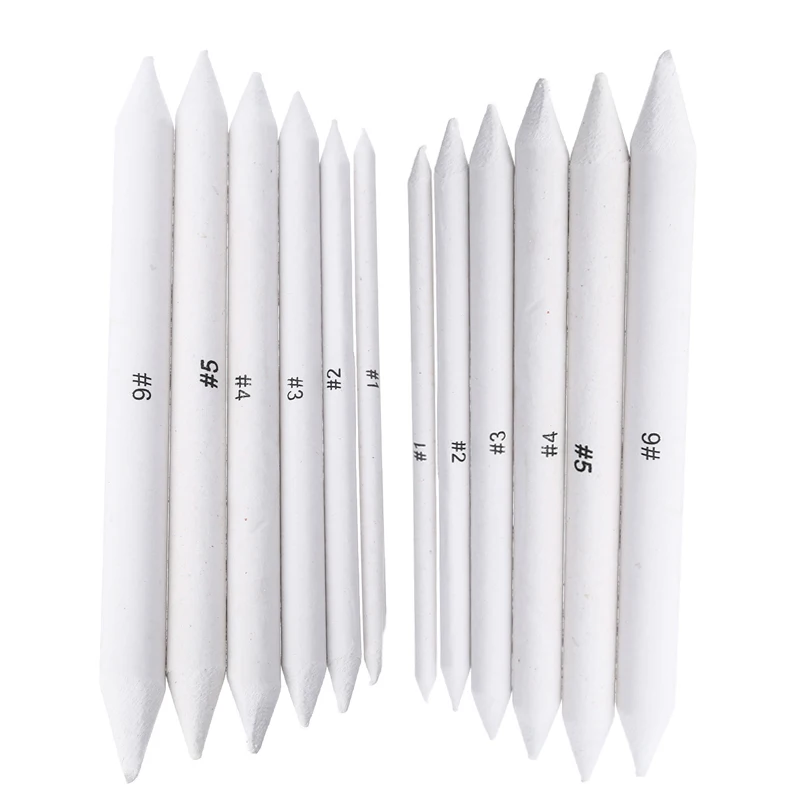12pcs Rice Paper Sketch Art Tortillon White Drawing Pen Blending Smudge Stump Stick Practical Painting Tool for School Office
12pcs Rice Paper Sketch Art Tortillon White Drawing Pen Blending Smudge Stump Stick Practical Painting Tool for School Office