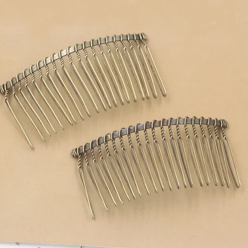 10PCS 4.0cm*8.0cm Antique Bronze 20teeth Plain Twisted Metal Hair Combs for DIY bridal hair accessories lead free nickle free
10PCS 4.0cm*8.0cm Antique Bronze 20teeth Plain Twisted Metal Hair Combs for DIY bridal hair accessories lead free nickle free