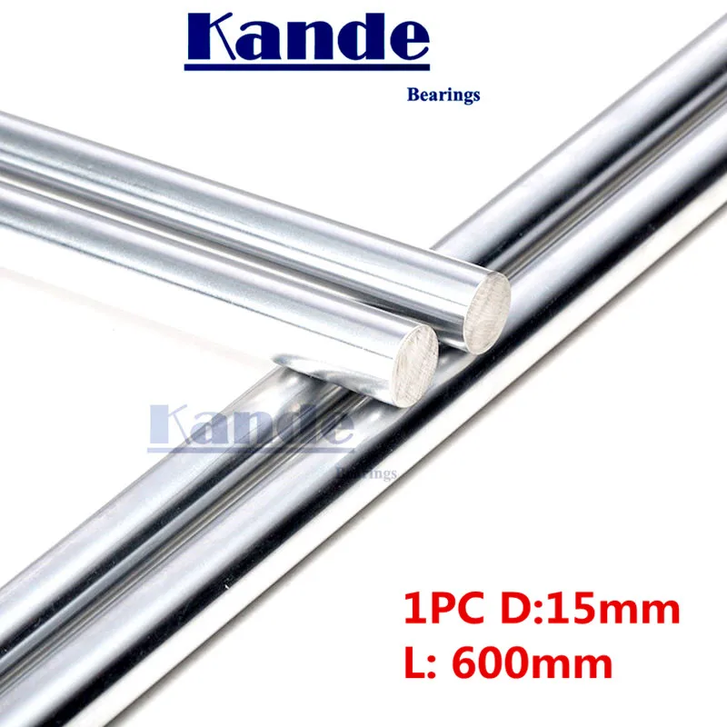 Kande Bearings 1pc d:15mm 600mm 3D printer rod shaft 15mm linear shaft chrome plated rod shaft CNC parts
Kande Bearings 1pc d:15mm 600mm 3D printer rod shaft 15mm linear shaft chrome plated rod shaft CNC parts
