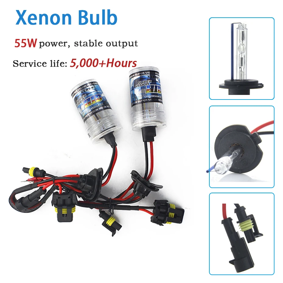 Ксенон H1 Hid комплект 55 Вт H7 H3 ксенон H8 H10 H11 H27 HB3 HB4 H13 9005 9006 автомобиля ксеноновый